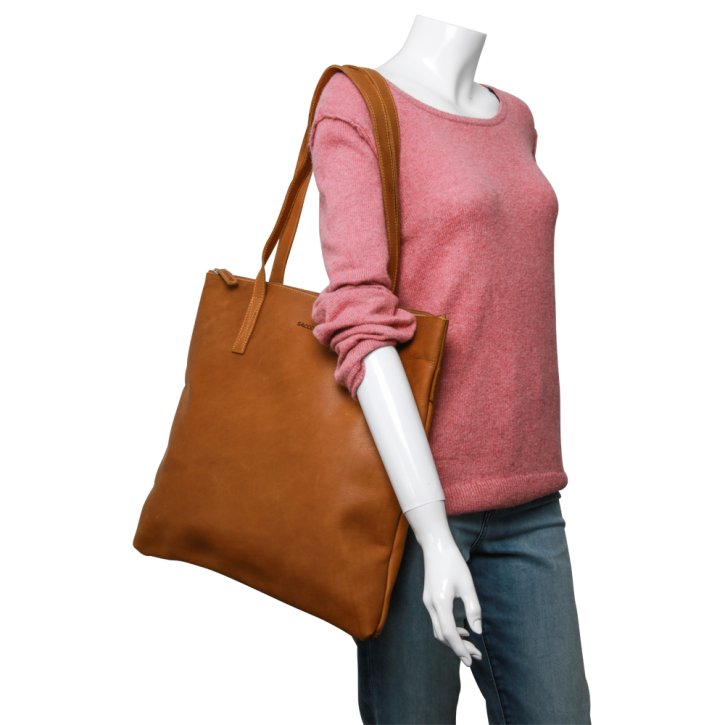 Saccoo Compra L Schultertasche cognac